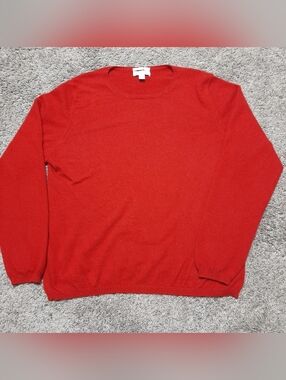 Charter Club 100% Cashmere Sweater XL Red